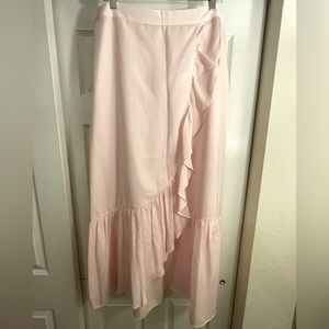 Kaari blue women’s maxi wrap skirt; alpine pink, size 12; brand new w/ tags